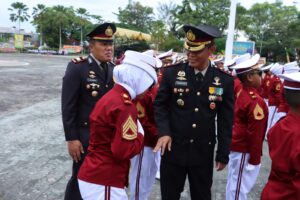 Pocil Unjuk Kebolehan di Depan Forkopimda Inhil Usai Upacara Bhayangkara ke 77