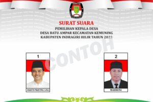 Diduga Banyak Pelanggaran Calon Kades  Batu Ampar Nomor Urut 1 Gugat Hasil Pilkades