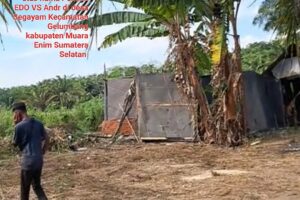 lokasi tempat penadahan Crude palm oil (CPO) di desa segayam