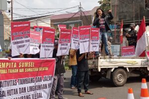 Gempita Desak Gubernur Sumsel Hentikan Aktivitas Tambang Yang Merusak Hutan di Kabupaten Muratara dan Muba