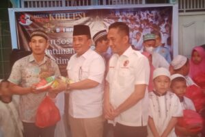 Peringati Harla Yang Ke-5 Tahun, Media Info Korupsi Bagikan Ratusan Sembako Kepada Anak Yatim