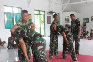 Tingkatkan Kemampuan Prajurit,Kodim 0314/Inhil Gelar Beladiri Taktis