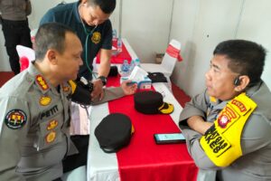 Pos Satgas Pelayanan Kesehatan Polda Kalbar Siap Melayani Peserta Konggres HMI dan Munas Kohati 2023