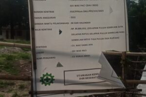 TPT di Wae Paci Diduga Kerja Asal Jadi