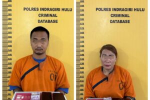Pasutri Pengedar Sabu di Kambesko Diringkus Satres Narkoba Polres Inhu