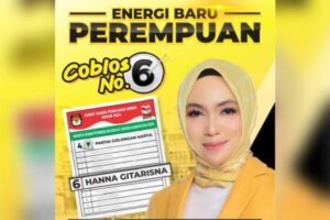 HANNA GITARISNA Caleg Milleneal Golkar, maju untuk