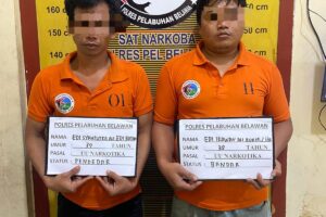 Personel Sat Narkoba Polres Pelabuhan Belawan Lakukan Penggrebekan Narkotika Jenis Sabu