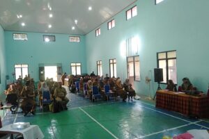 Babinsa Koramil 1005-03/Rantau Badauh Hadiri Musrenbangdes Desa Binaan.