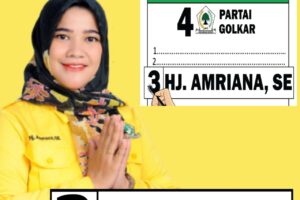 HJ. AMRIANA, SE Mengajak Masyarakat Untuk Gunakan Hak Suara Dan Jangan Golput