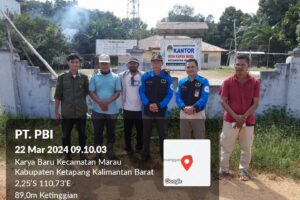 Pengadilan Negeri Ketapang Menggelar Sidang Lapangan PT PBI vs PT CMI