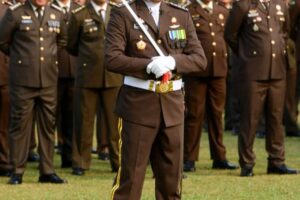 Hari Bhakti Adhyaksa Ke- 63, Kolonel Cpm Andi Suci Putra Asli Palembang Bertindak Sebagai Komandan Upacara.