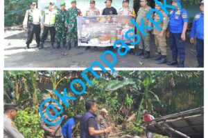 Team Gabungan Polsek Gelumbang Bongkar Paksa Gudang BBM Ilegal Desa Sigam
