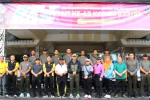 Wakil Bupati Simalungun Ikuti Giat Gerak Jalan Santai Dalam Rangka HUT Ke-62 Korem 022/PT