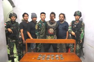 Berkolaborasi Bersama BNN Papua, Satgas Yonif 122/TS Berhasil Gagalkan Narkotika Jenis Ganja Sebanyak 700 Gram di Perbatasan Papua