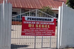 SDN No. 94 Beba Disegel Oleh Ahli Waris Nappa Bin Paserei