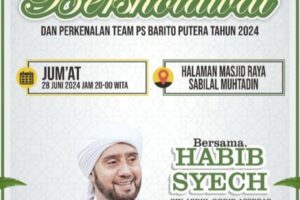 PS.Barito Putra Bersalawat Di Mesjid Sabilal Muhtadin Banjarmasin.