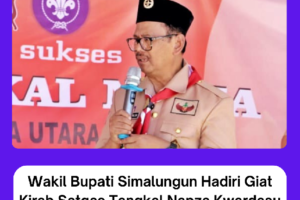 Wakil Bupati Simalungun Hadiri Giat Kirab Satgas Tangkal Napza Kwardasu 2024