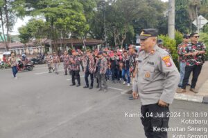 Aksi Unjuk Rasa Laskar Merah Putih (LMP) Banten Di Depan Pendopo Kab. Serang