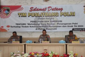 Tim Puslitbang Polri Melaksanakan Supervisi Di Polres Pasuruan Terkait Penanganan Tindak Kekerasan Pada Perempuan Dan Anak