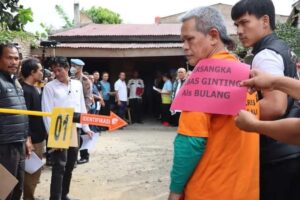 Polda Sumut Gelar Rekonstruksi kebakaran Rumah Sempurna Pasaribu