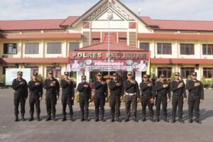 Polres Pasuruan Gelar Upacara Resmi Pengukuhan Komite Olahraga Polri (KOP)