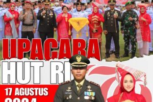Dandim 0207/Simalungun Ikuti Upacara Detik-Detik Proklamasi Kemerdekaan RI ke-79 Tahun 2024