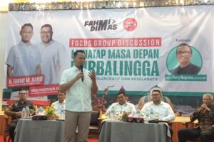 Bakal Calon Bupati Fahmi Muhammad Hanif membuka FGD dengan sejumlah tokoh masyarakat Purbalingga.