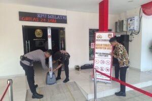 Pastikan Pengamanan KPU Sulteng, Wakaops Mantap Praja Tinombala Cek Ke Lapangan
