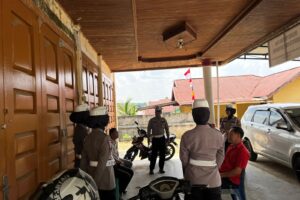 Sat Lantas Polres Kuansing Gelar Program Minggu Kasih Jalin Silaturahmi di Gereja GPIB Efrata
