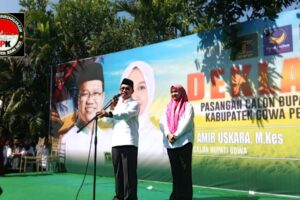 H. Amir Uskara Dan Hj. Irmawati Haerudin Resmi Deklarasi Maju Di Pilkada Gowa