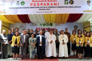 Bupati Simalungun Buka Giat Pesparani Katolik Daerah Kabupaten Simalungun Tahun 2024
