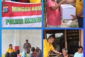 Kapolres Simalungun Pimpin Kegiatan “Minggu Kasih” dengan Pembagian Bantuan Sosial di Slum Area Sidamanik