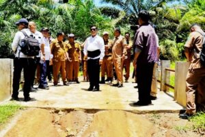 Bupati Simalungun dan Kadis PUTR Tinjau Kondisi Jalan Penghubung Nagori Sordang Bolon Menuju Bangun Sordang