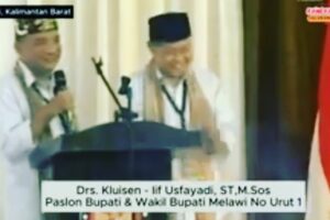 Pidato Politik Pasangan KIF Saat Penetapan Nomor Urut Kedua Pasangan Cabup Cawabup Kabupaten Melawi Periode 2025-2030.