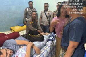Empati dan Dukungan Polsek Tanah Jawa Resor Simalungun untuk Anggota yang Sakit