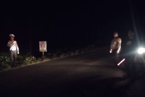 Polsek Tanah Jawa Gelar Patroli Blue Light, Cegah Balap Liar dan Jaga Kamtibmas di Malam Hari