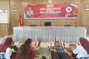 Setetes Darah, Sejuta Harapan: Polres Simalungun Gelar Donor Darah di HUT ke-73 Humas Polri
