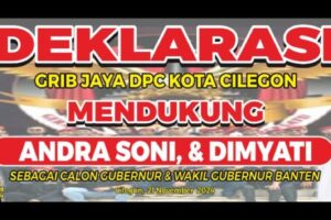 Dukungan Penuh DPC Grib Jaya Kota Cilegon Untuk Andra Soni – Dimyati Pada Pilgub Banten 2024