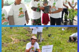 Ayo Menanam Pohon’ Hari Menanam Pohon Indonesia, Sebanyak 400 Batang Pohon Ditanam di Haranggaol Horison Kabupaten Simalungun