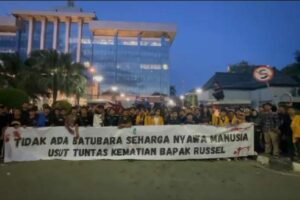 Aksi Mahasiswa Samarinda Tuntut penuntasan kasus penyerangan di muara Kate