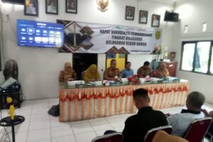 Rapat koordinasi pembangunan di Kelurahan Kebun Bunga pada hari Senin jam 2.00 sore