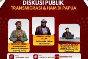Dengan Teman “Transmigrasi dan Ham di Papua ” PMKRI Cabang Samarinda Gelar Diskusi Publik