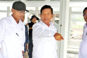 Bupati simalungun Tinjau Pembangunan Pasar Tigarunggu di Kecamatan Purba