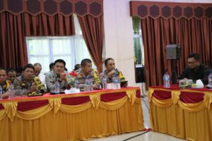 Kapolres Kuansing Pimpin Rapat Koordinasi Lintas Sektoral Operasi Lilin Lancang Kuning 2024 Pengamanan Natal dan Tahun Baru