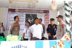 Bupati Simalungun Tinjau Pos Pam Pelabuhan Tigaras, Imbau Masyarakat Jaga Kekondusifan