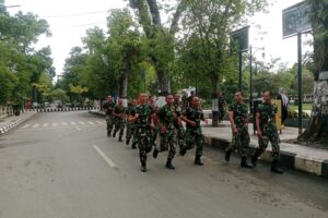 Kodim 1002/HST Gelar Lari Pagi Rutin, Jaga Kebugaran dan Soliditas Prajurit