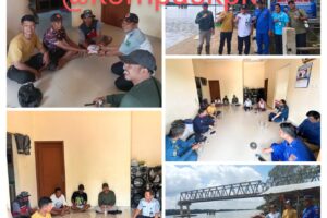 Kapolsek Lalan diwakili oleh Ps Kanit Intel Polsek Lalan Aiptu Asriadi, SH bersama personil Polairud Res Muba Aiptu Askad R menghadiri musyawarah bersama pihak ketek Angkutan Penyeberangan lalu lalang masyarakat Desa Suka Jadi P6 dan Galih Sari P11 Kecamatan Lalan Kabupaten Muba
