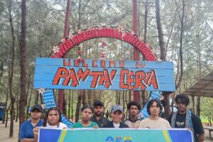 Ikatan Mahasiswa Tambrauw (IMT) Membentuk Piramida Yunani Di IKN