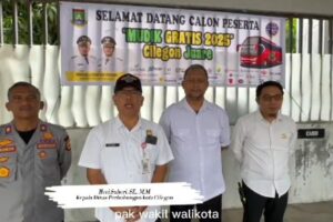 Dishub Cilegon Membuka Pendaftaran Tiket Mudik Gratis 2025 Di 4 Provinsi 22 Kota dan Kabupaten.