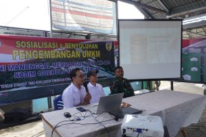 TMMD Kodim HST Gandeng Dinas Perdagangan Gelar Penyuluhan UMKM di Haruyan